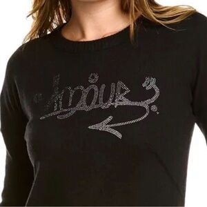 NWT Zadig & Voltaire Wool & Cashmere Gaby Amour Strass Sweater